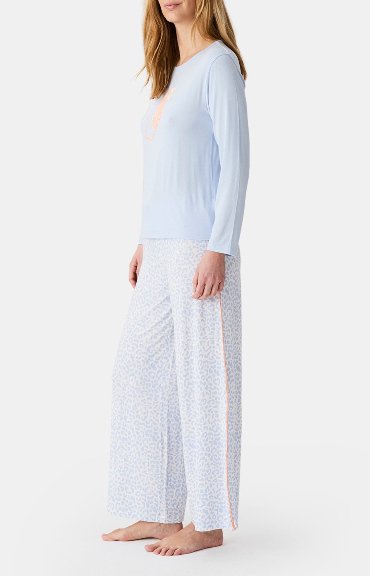 Pyjamas Femme Félina BLEU 4