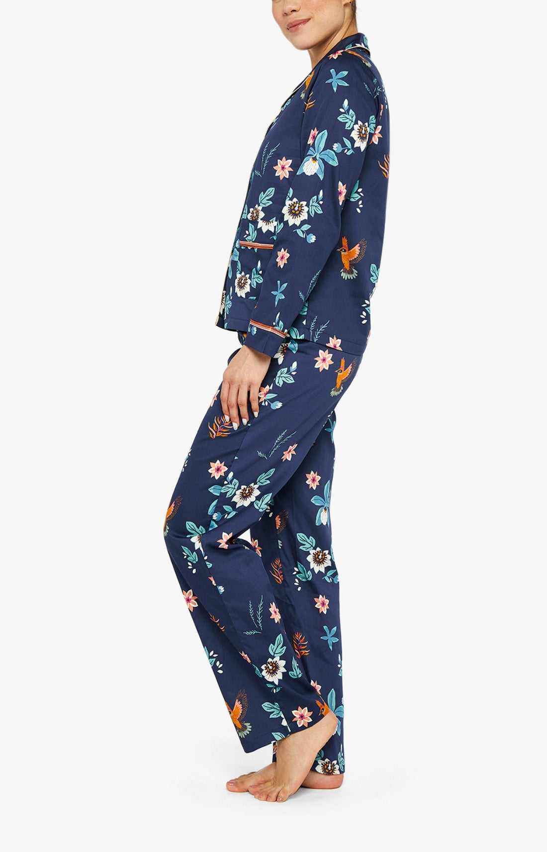 Pyjama long boutonné Femme Fidji Multicolore 2