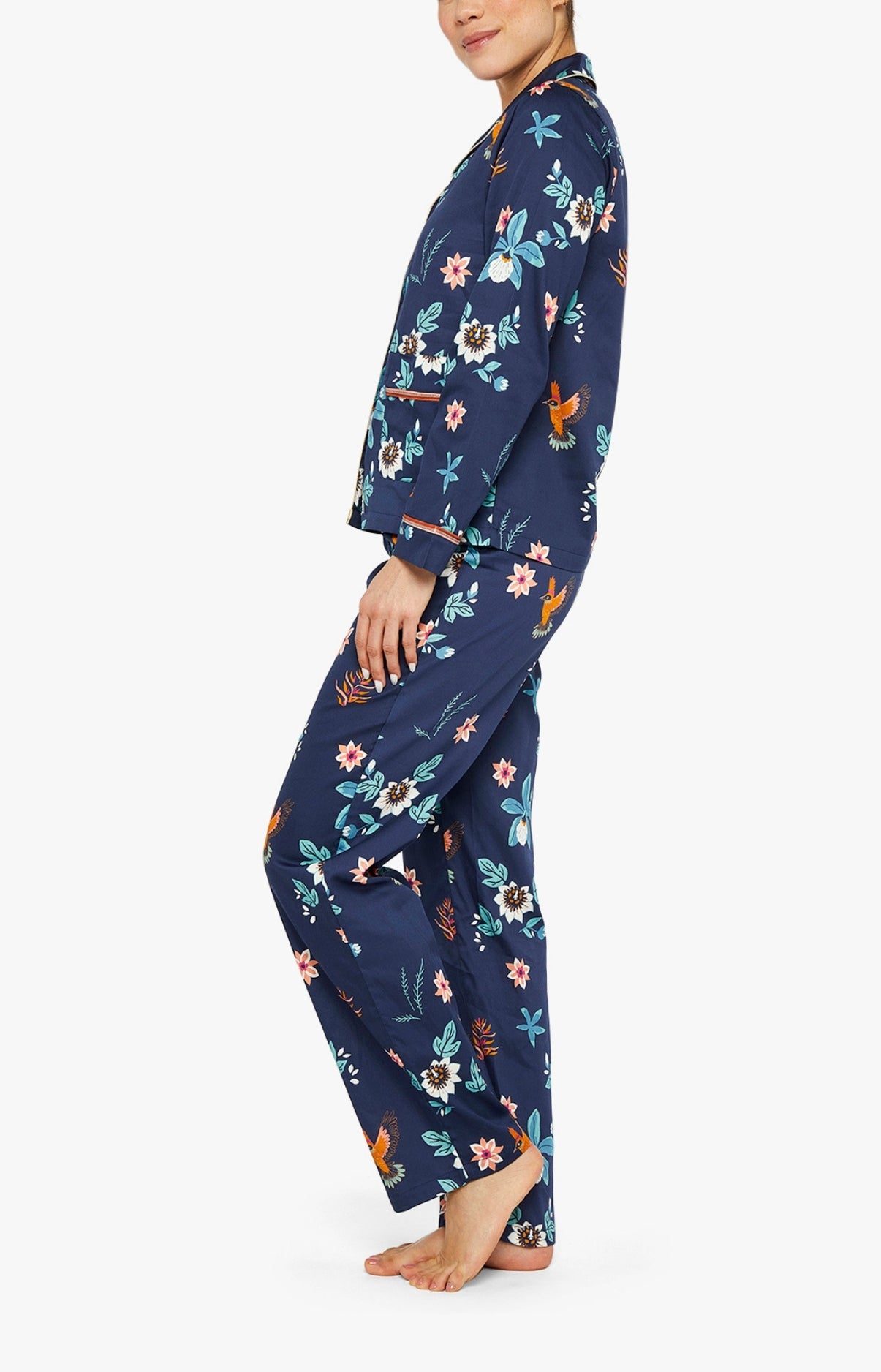 Pyjama long boutonné Femme Fidji Multicolore 2