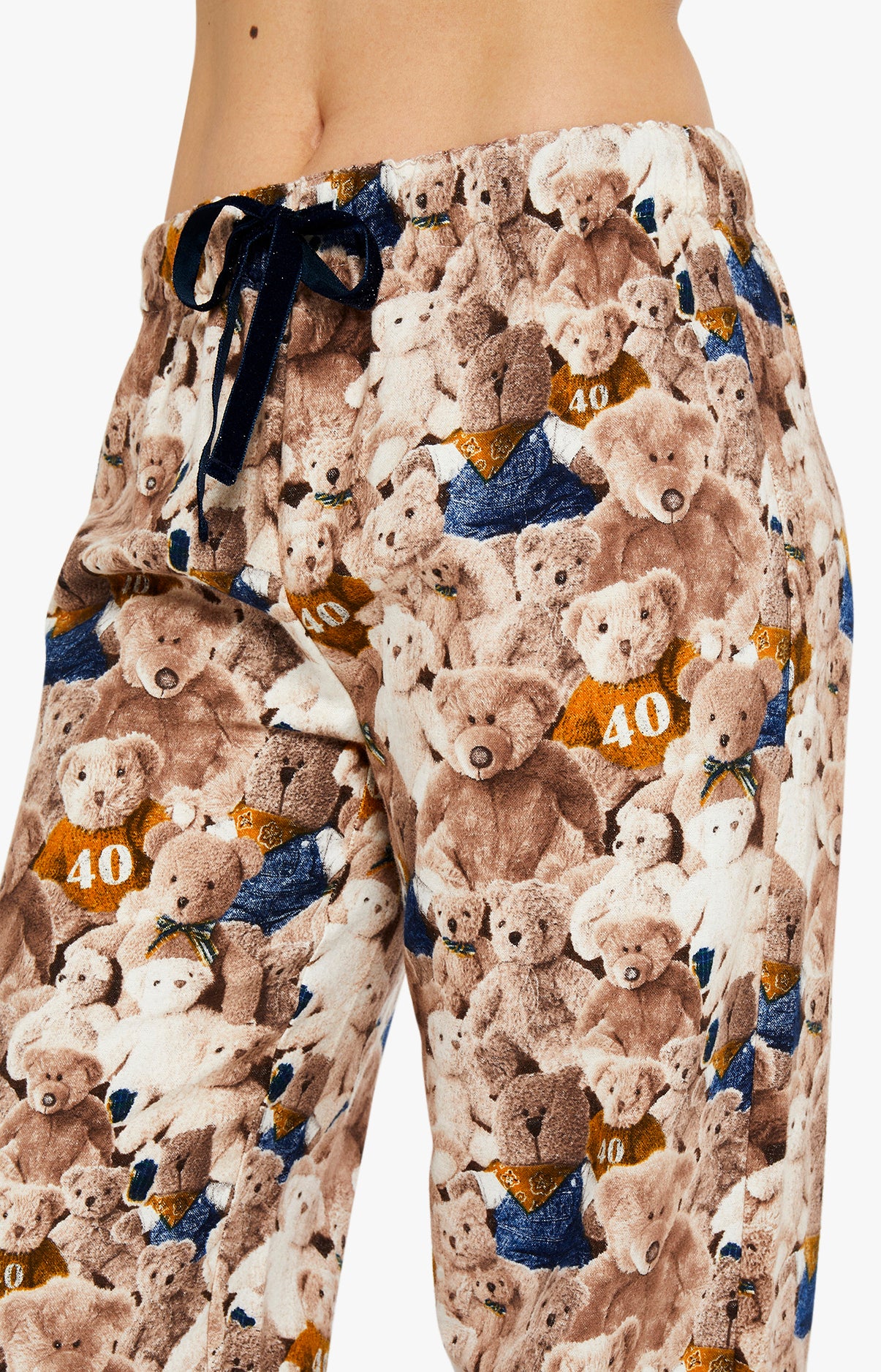 Pyjama long Femme Pilou boutonné Teddy 40 ans Beige et Marron 7