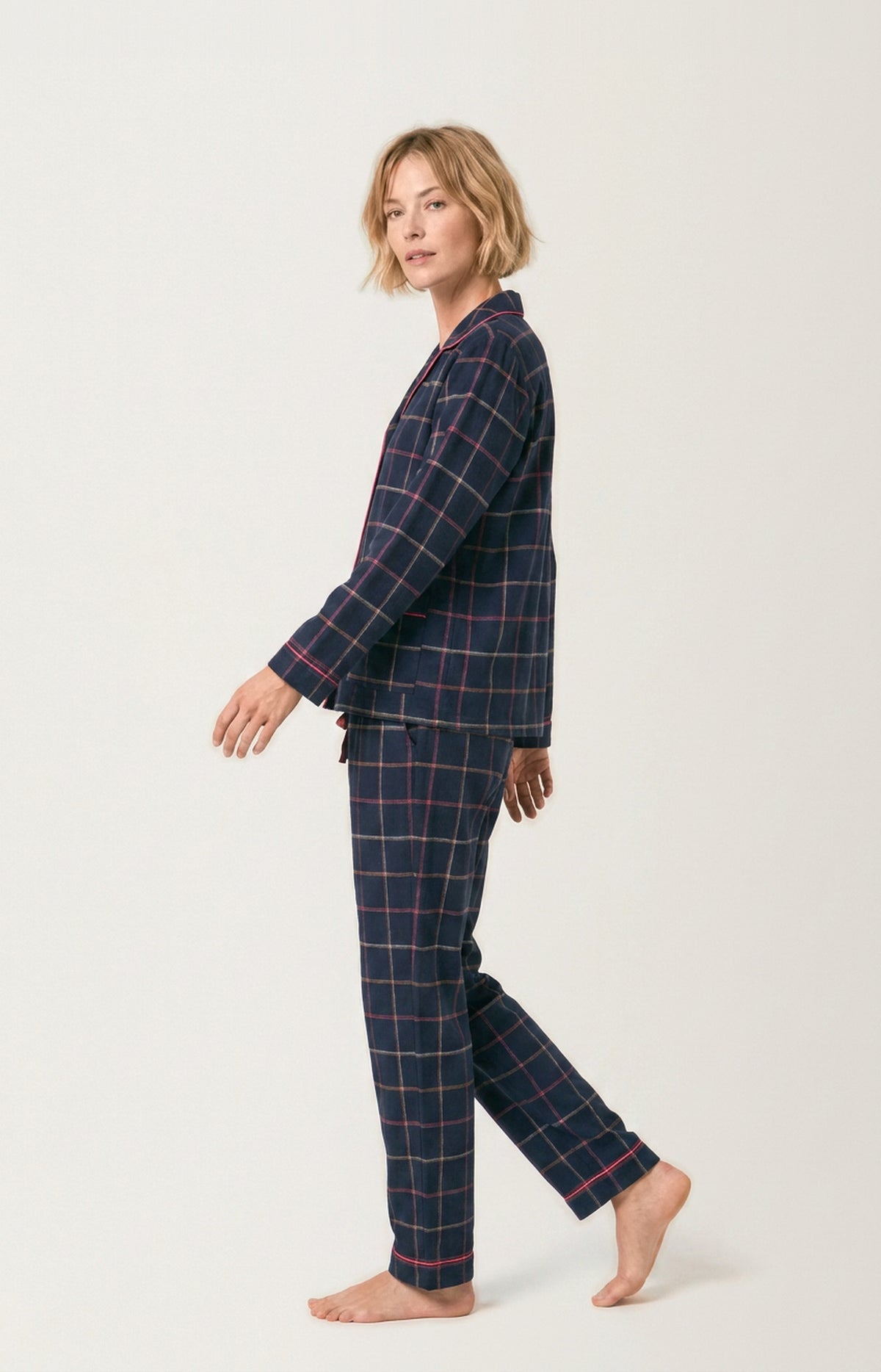 Pyjama boutonné en flanelle de coton - Windy