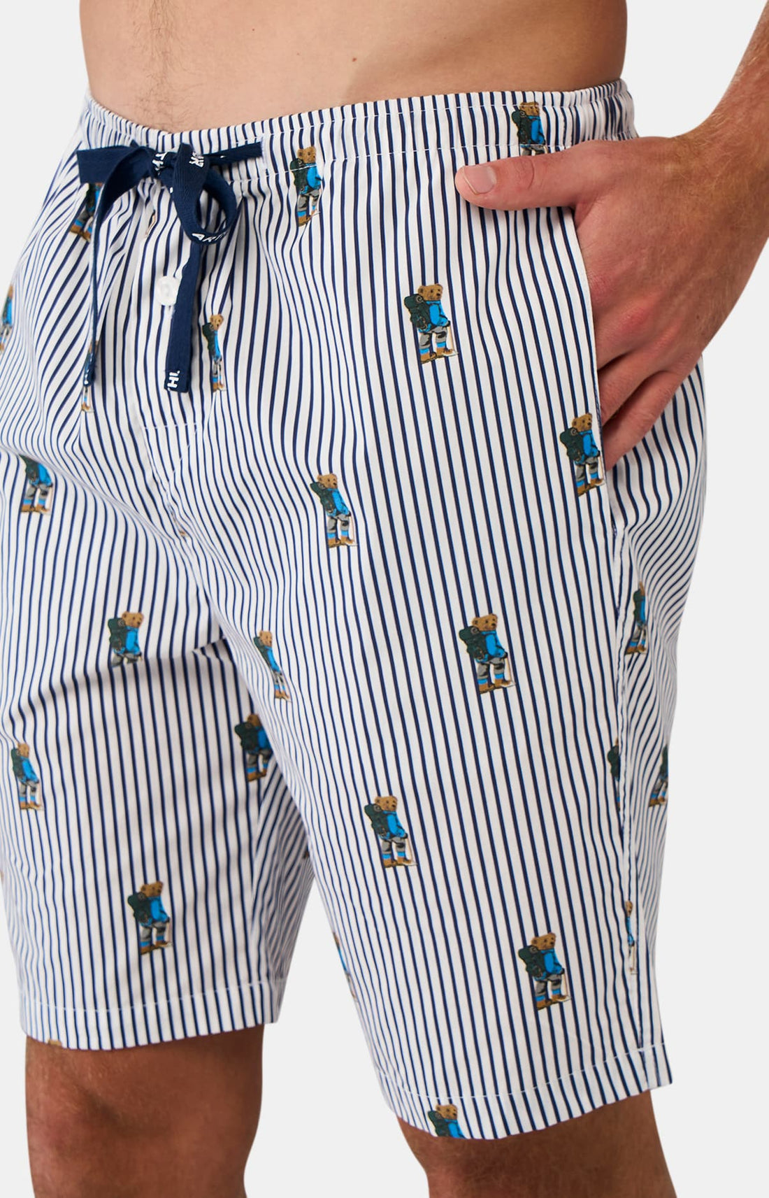 Pyjama court Boutonné Randormeur - Marine 2