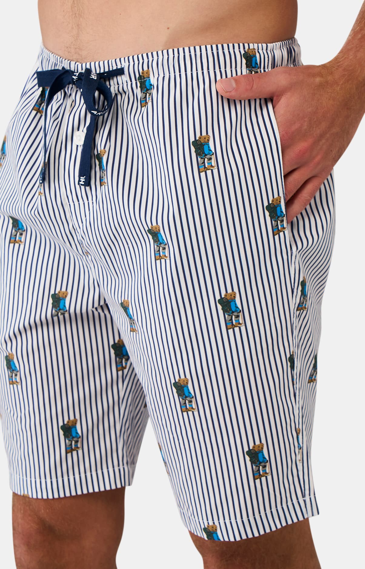 Pyjama court Boutonné Randormeur - Marine 2