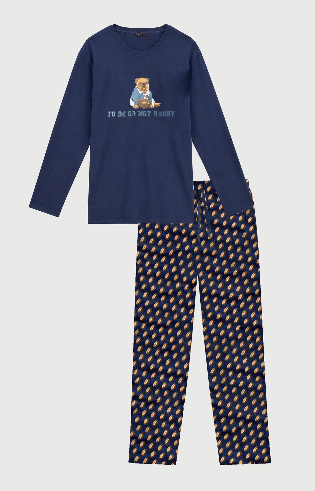 Pyjama en jersey de coton épais - To be or not rugby