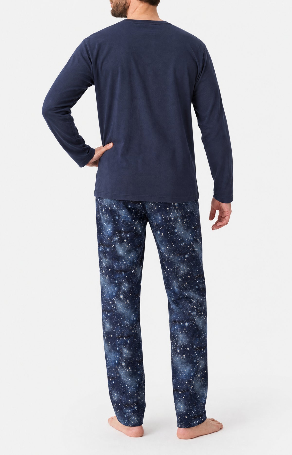 Pyjama en jersey de coton épais - Dans la lune