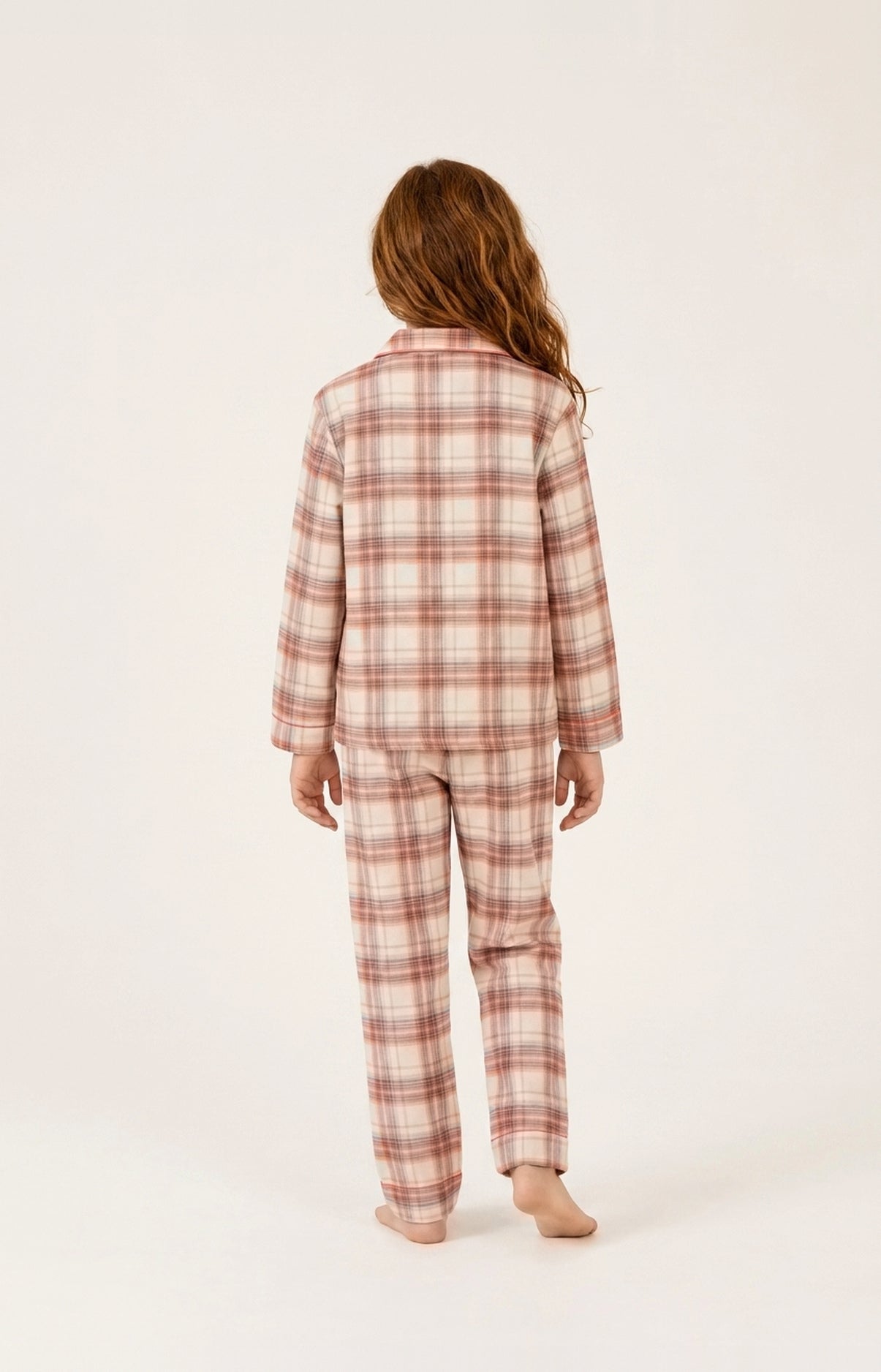 Pyjama boutonné enfant en flanelle de coton - Alix