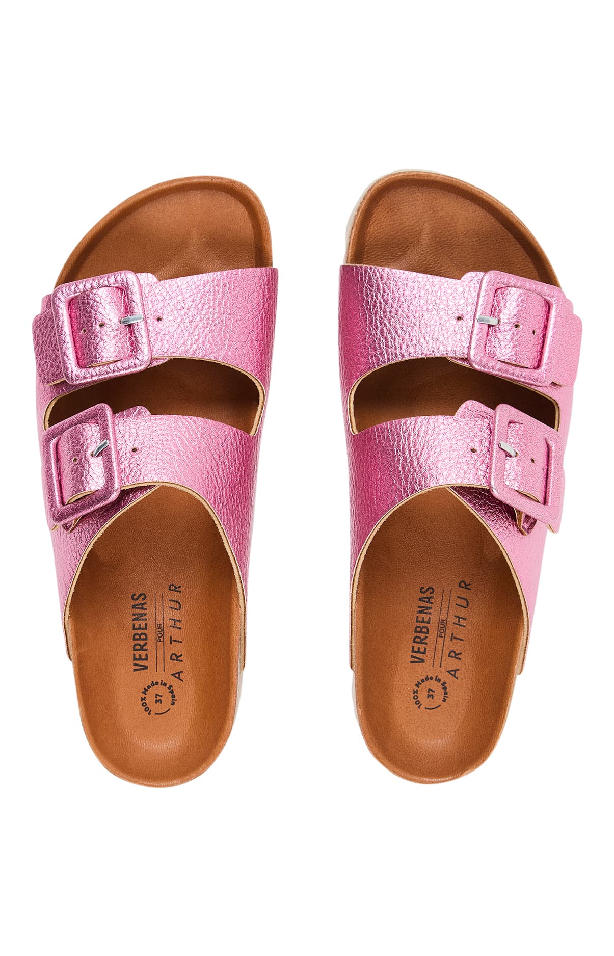 Sandales cuir Rose 2