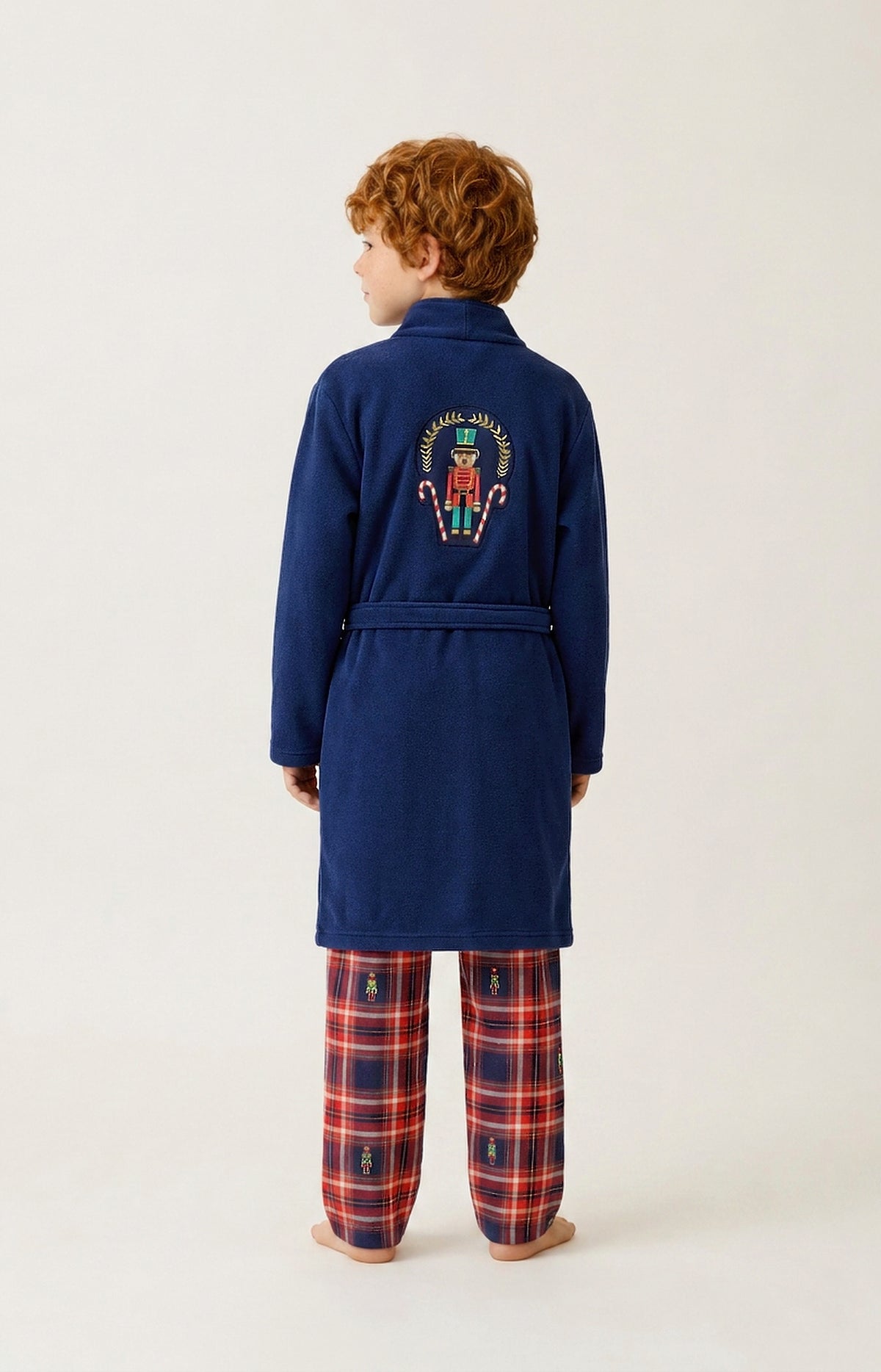 Robe de chambre enfant en micropolaire - Casse-noisette