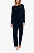 Pyjama long Femme Oiseau de nuit Noir 1