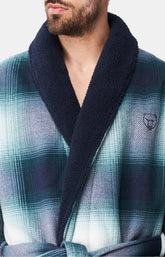 Robe de Chambre Femme polaire Liam Marine 2