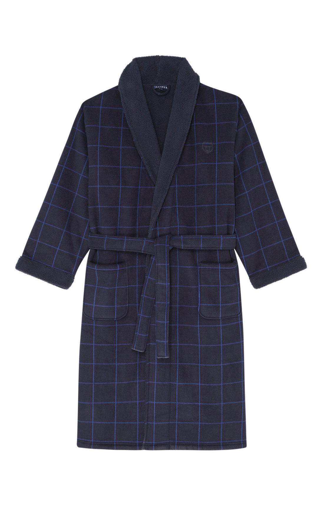 Robe de Chambre Homme polaire Windsor Marine 3