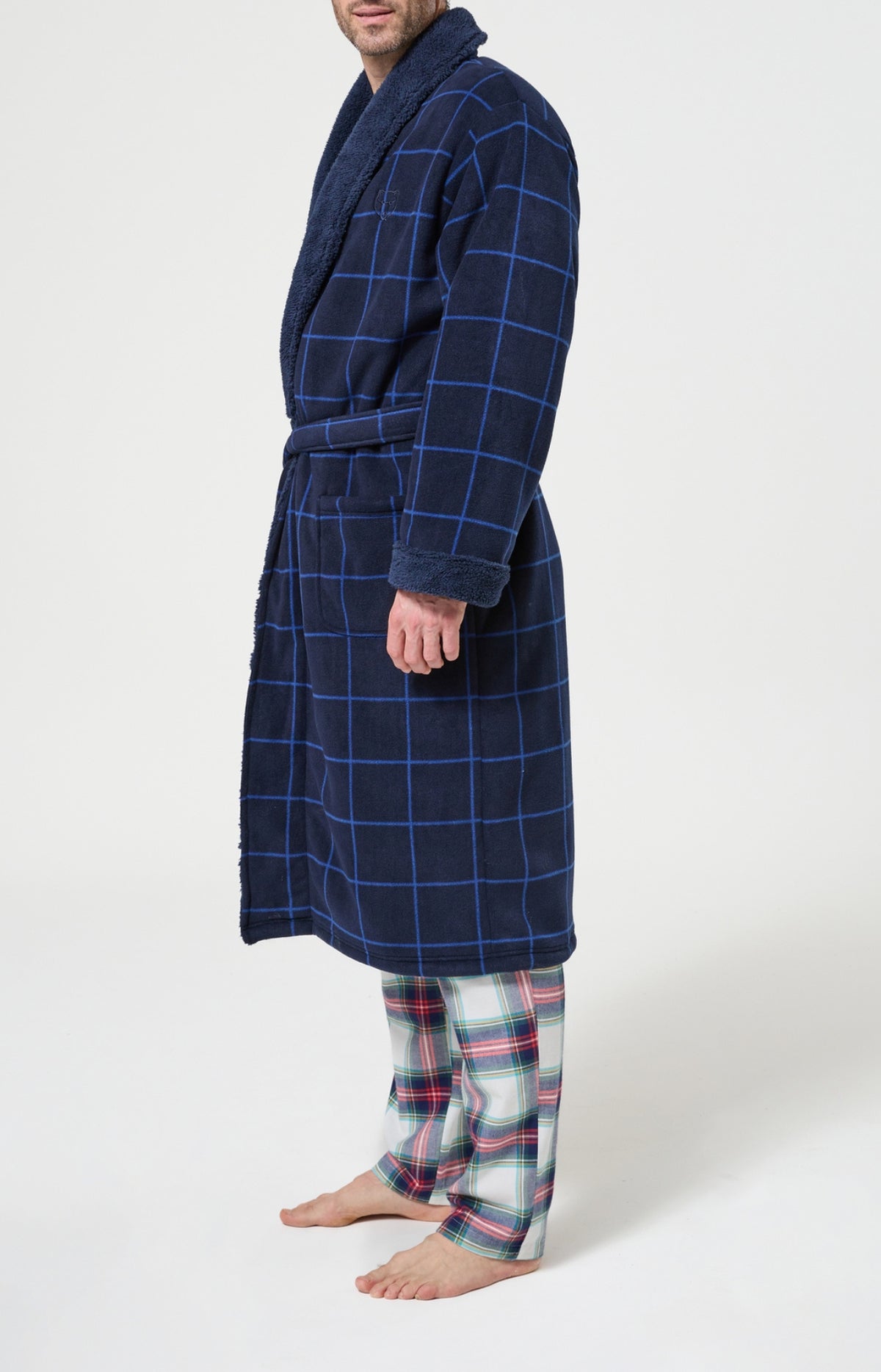 Robe de Chambre Homme polaire Windsor Marine 5