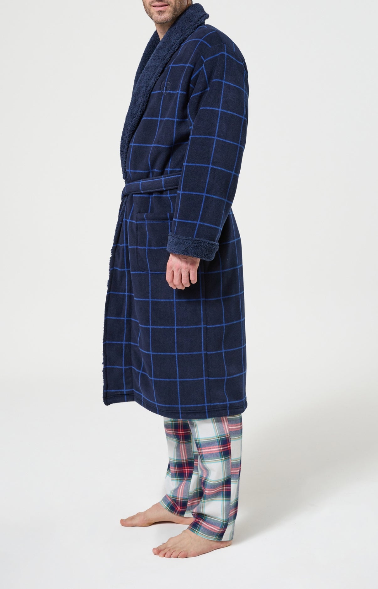Robe de Chambre Homme polaire Windsor Marine 5