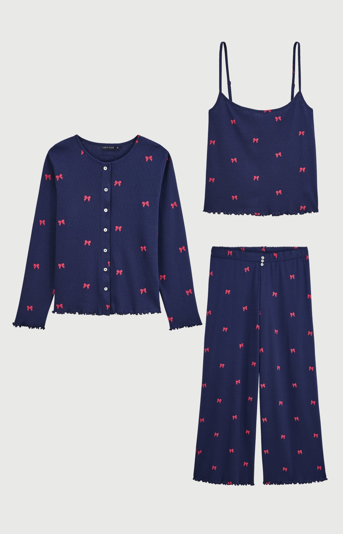 Set pyjama en pointelle de coton - Rosie