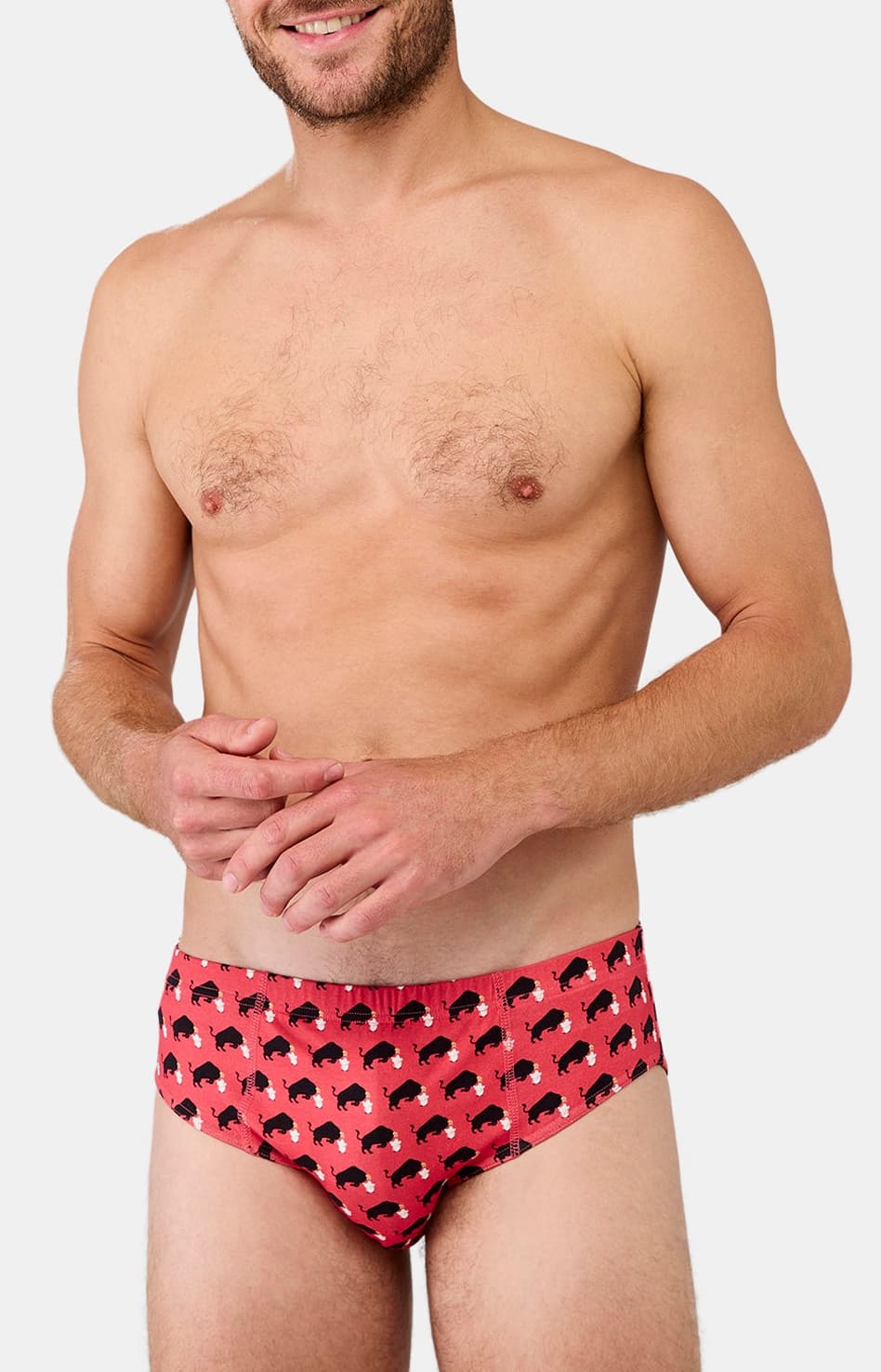 Slip taureau olé Rouge 1