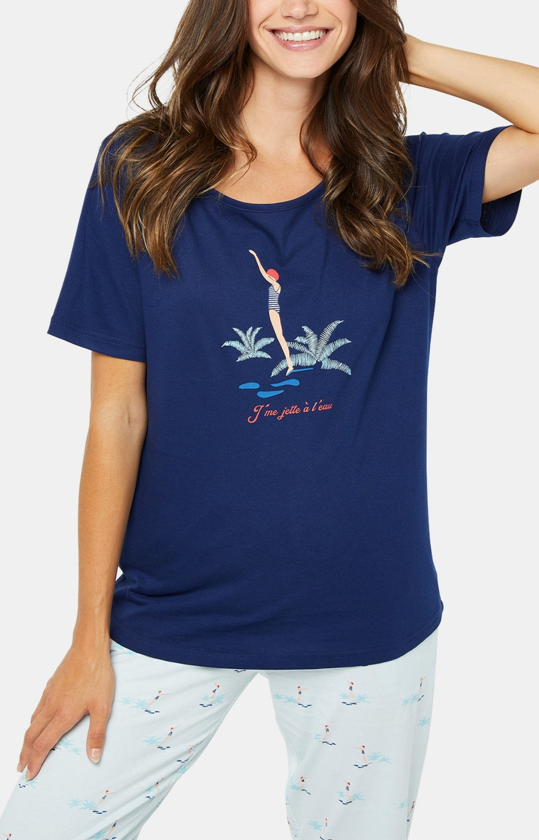 Pyjacorsaire Femme Baigneuse Bleu 2