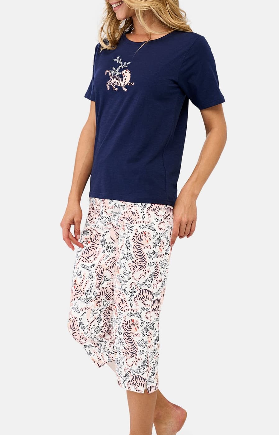 Pyjacorsaire Femme tigre Blanc 2
