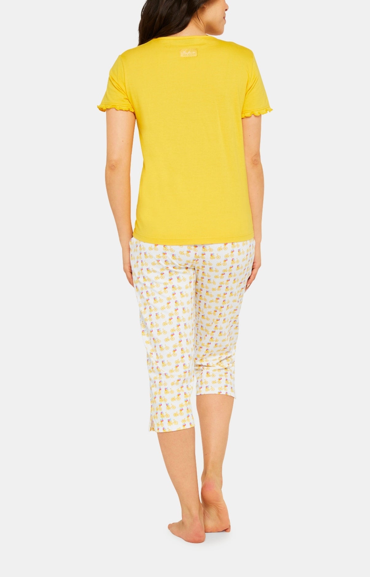 Pyjacorsaire Femme Petit Vélo Jaune 6