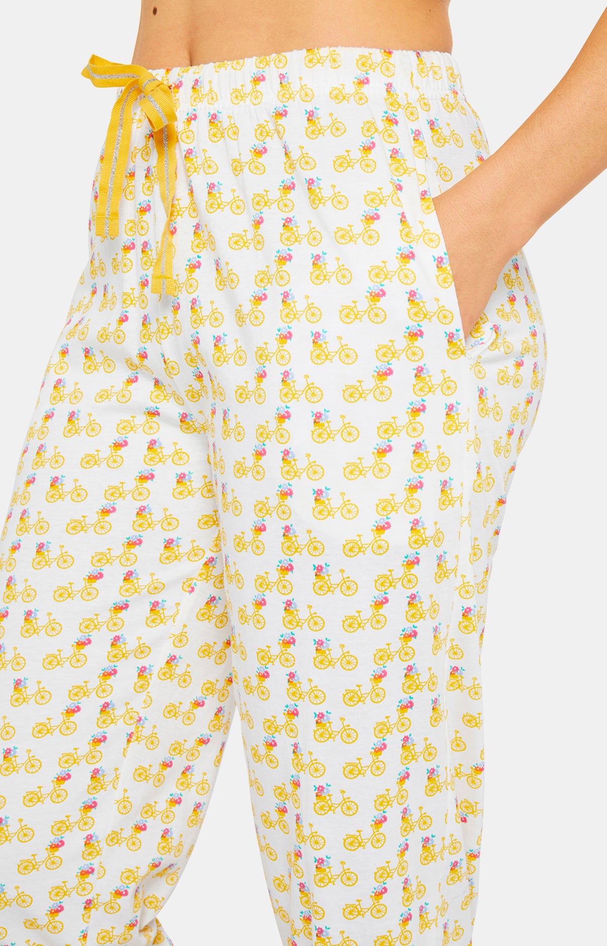 Pyjacorsaire Femme Petit Vélo Jaune 5