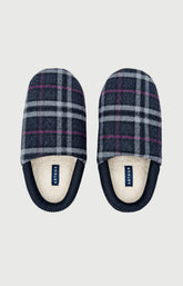 Chaussons en cuir et laine Homme Minuit 3