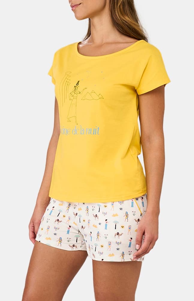 Pyjashort Femme Cléopatre Ivoire 5