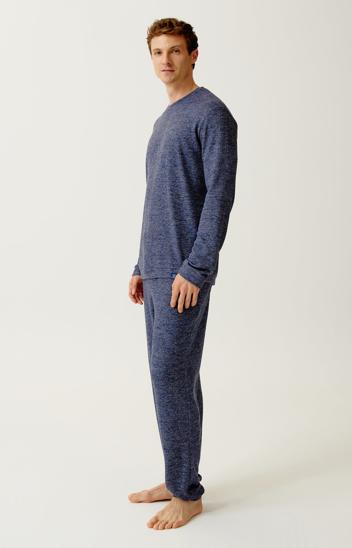 Pyjama en coton molletonné - Minuit