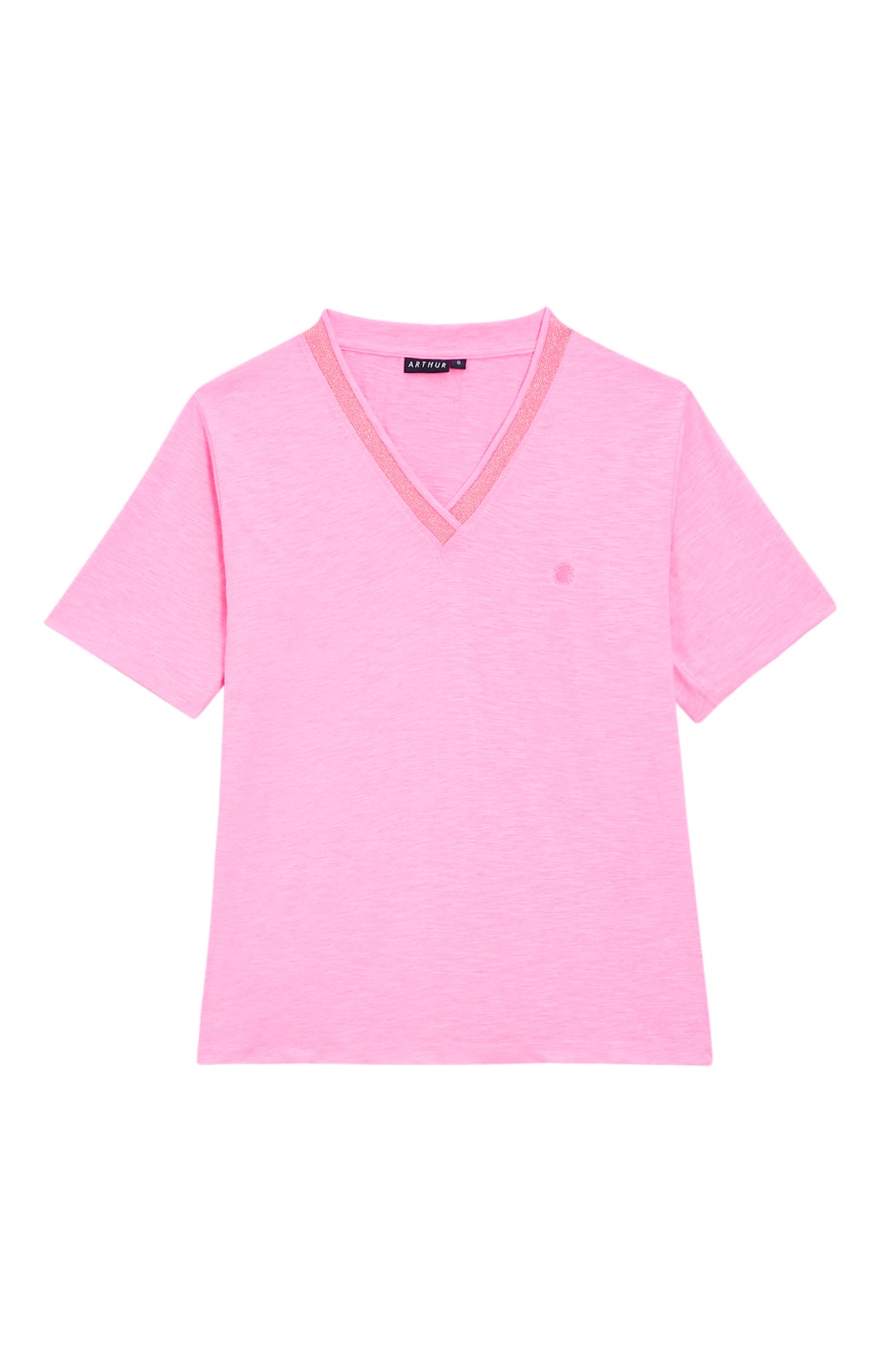 Tee-shirt Femme Rose fluo 3