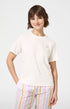 Haut Femme Coquillage Manches courtes Couleur IVOIRE 1
