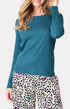 Tee-shirt Femme manches longues Bleu 1
