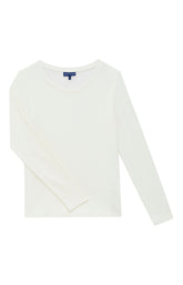 Hauts Femme shirt manches longues Crème IVOIRE 3