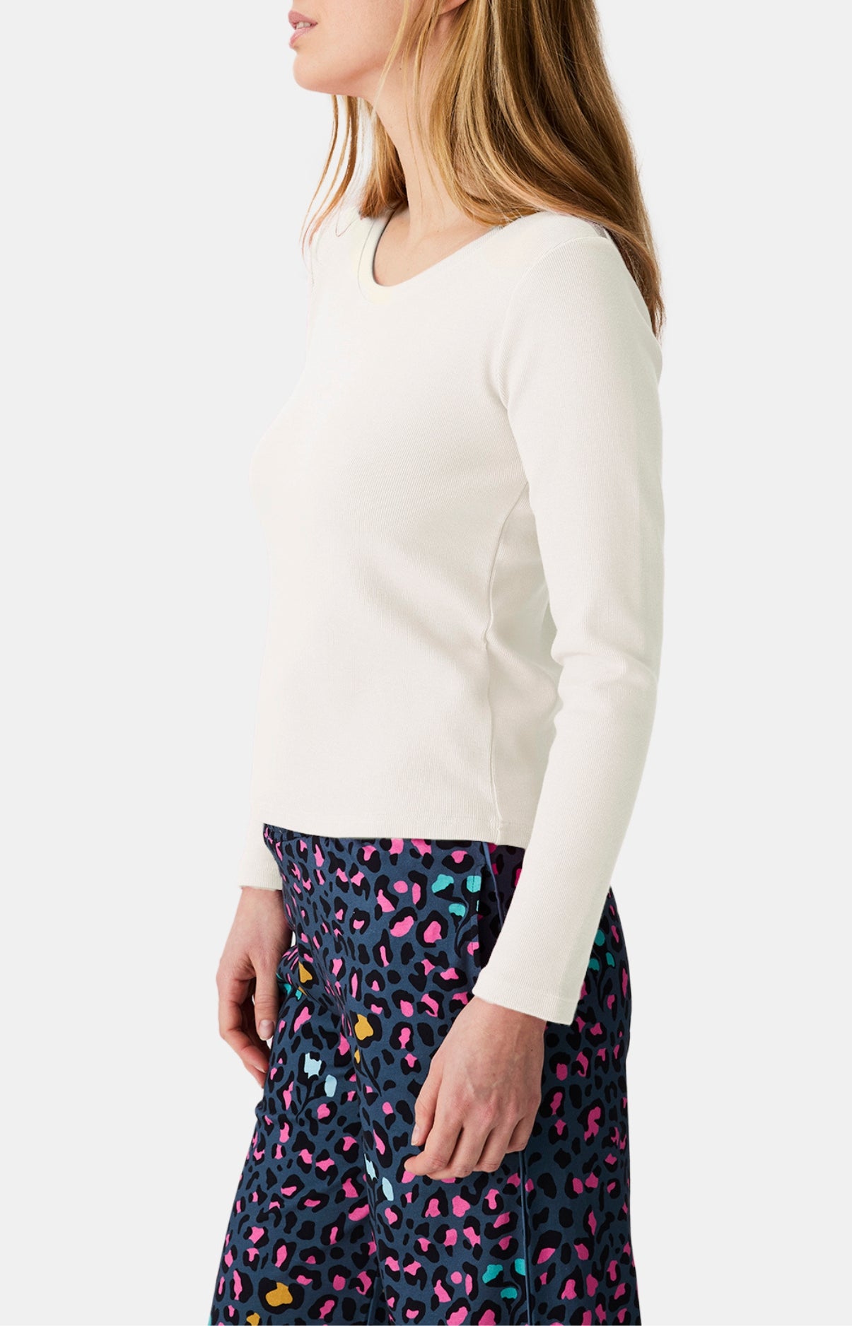 Hauts Femme shirt manches longues Crème IVOIRE 4