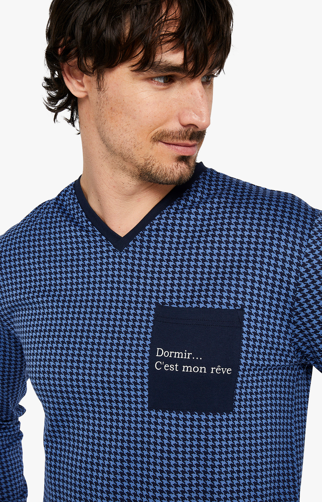 Pyjama long Homme Dormir Marine 2