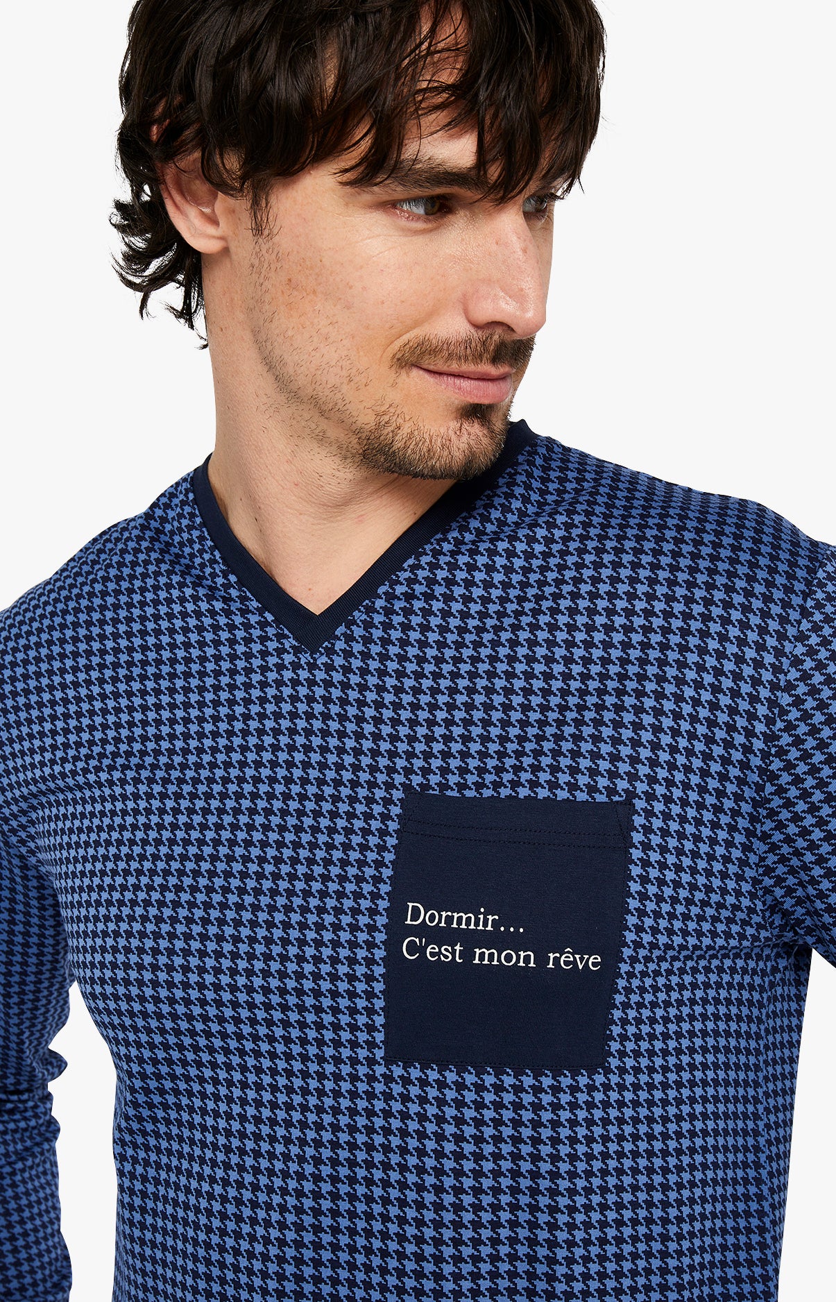 Pyjama long Homme Dormir Marine 2