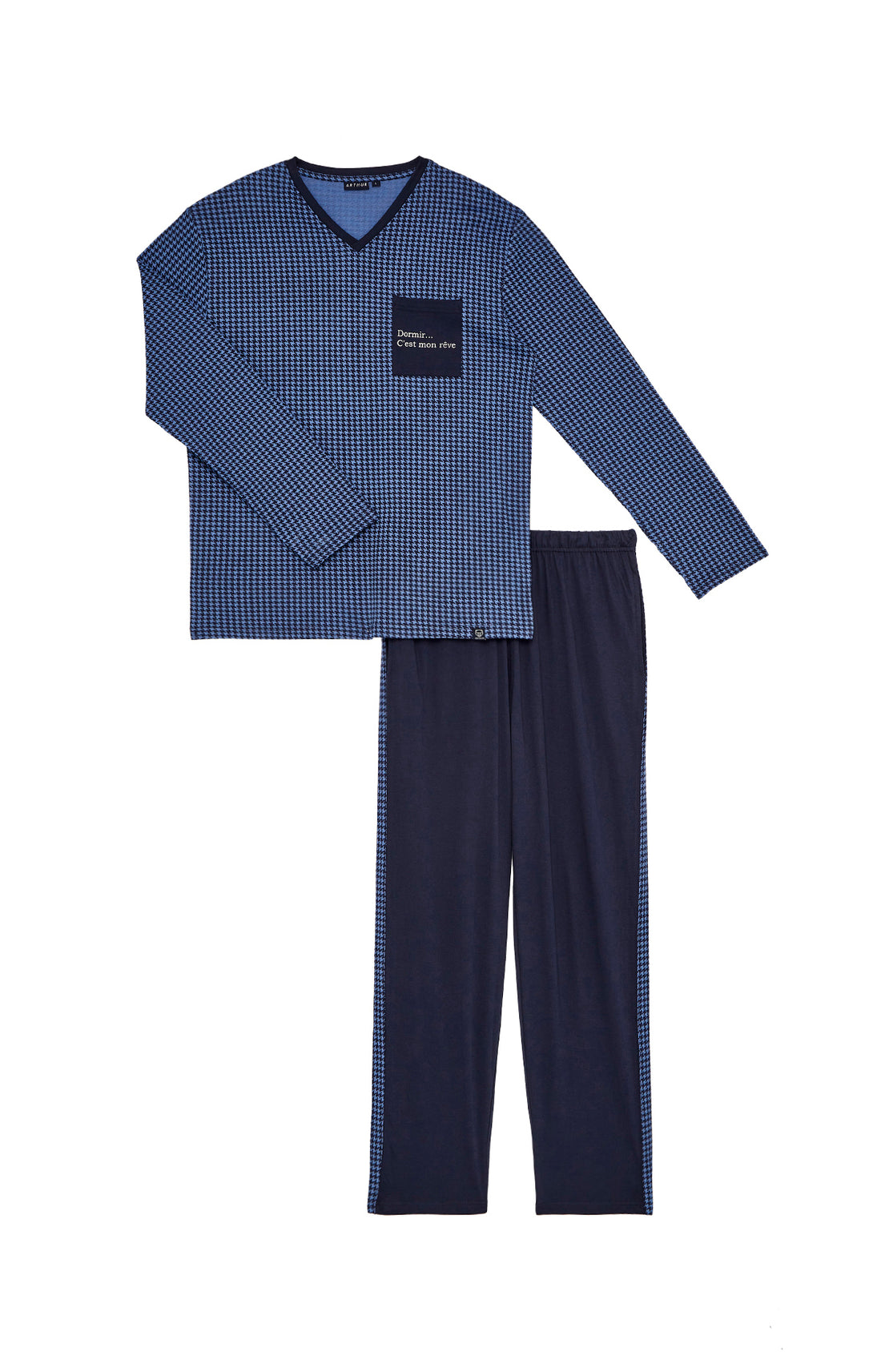 Pyjama long Homme Dormir Marine 3