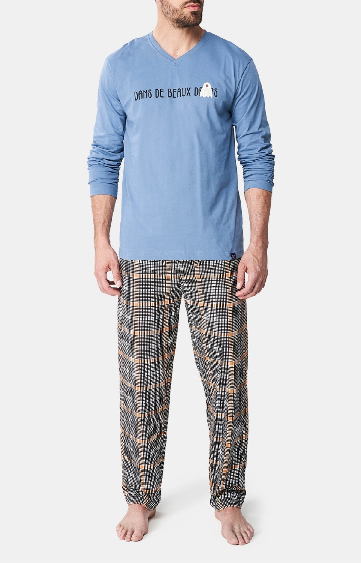 Pyjama long Femme Dans de beaux draps Noir 1