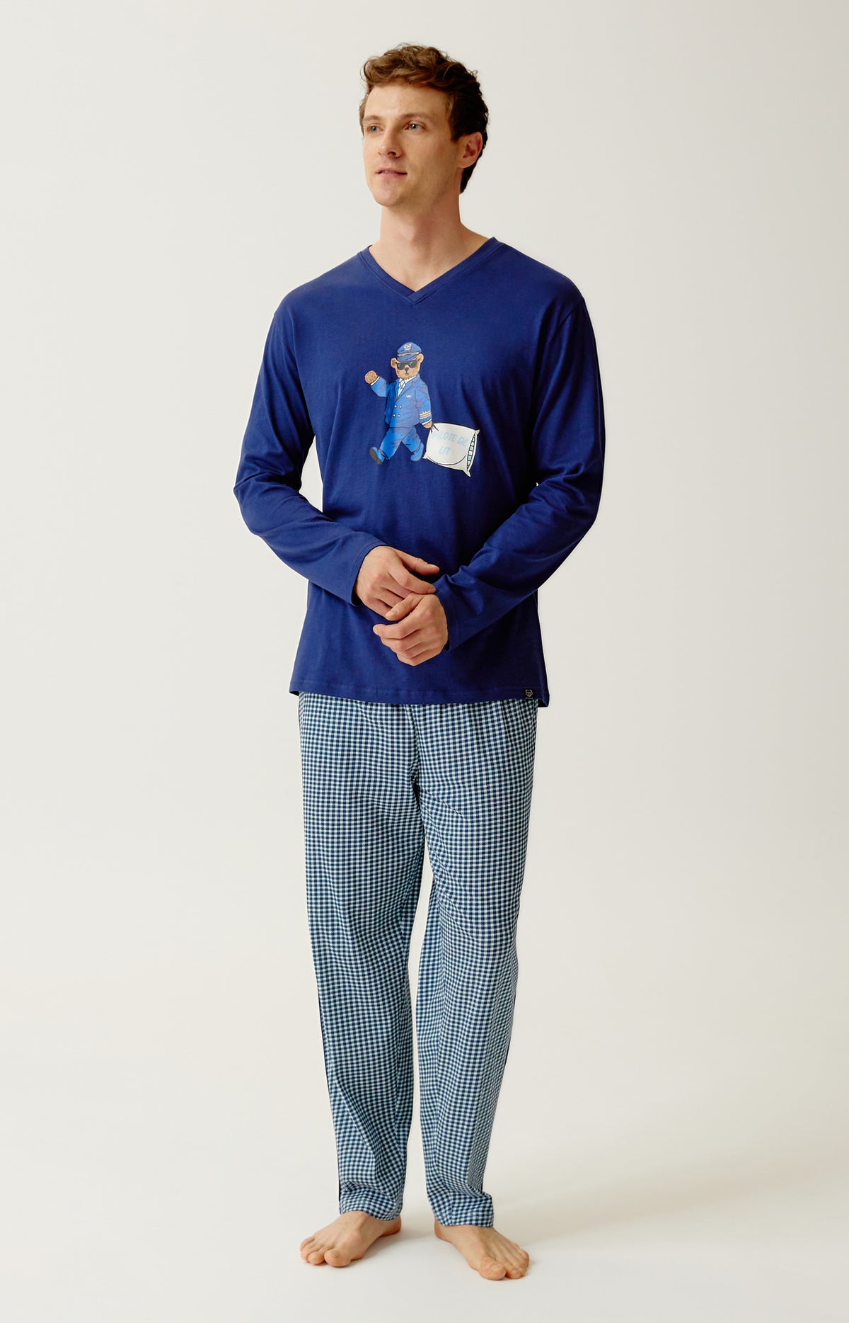 Pyjama en jersey de coton - Pilote de lit