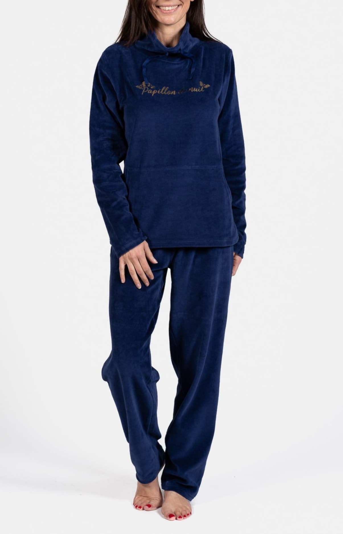 Pyjama Femme papillon de nuit Marine 1