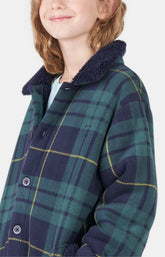Veste Enfant Ecossais Vert 1