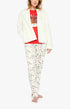 Veste Femme polaire Flocon Blanc et Ivoire 1