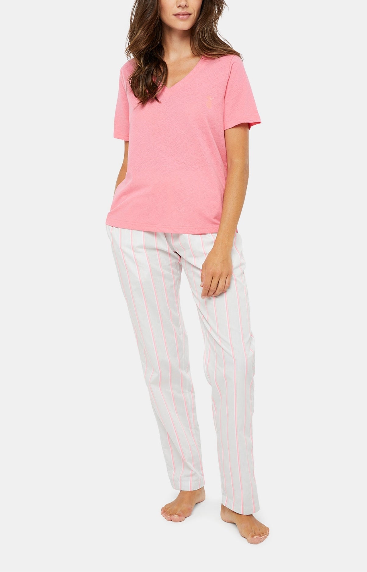 Pantalon Femme Rayure Camille Multicolore 9
