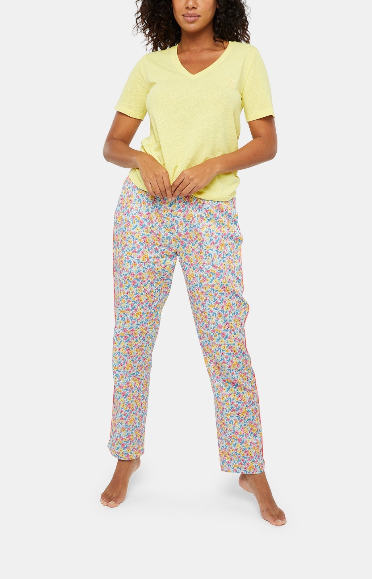 Pantalon Femme Fleur Multicolore 13