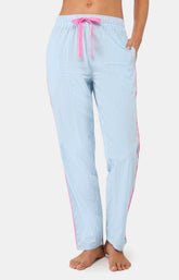 Pantalon Femme rayure lila Lagon 5