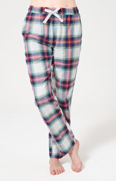 Bas de pyjama pantalon femme tartan chaud 2