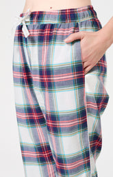 Bas de pyjama pantalon femme tartan chaud 5