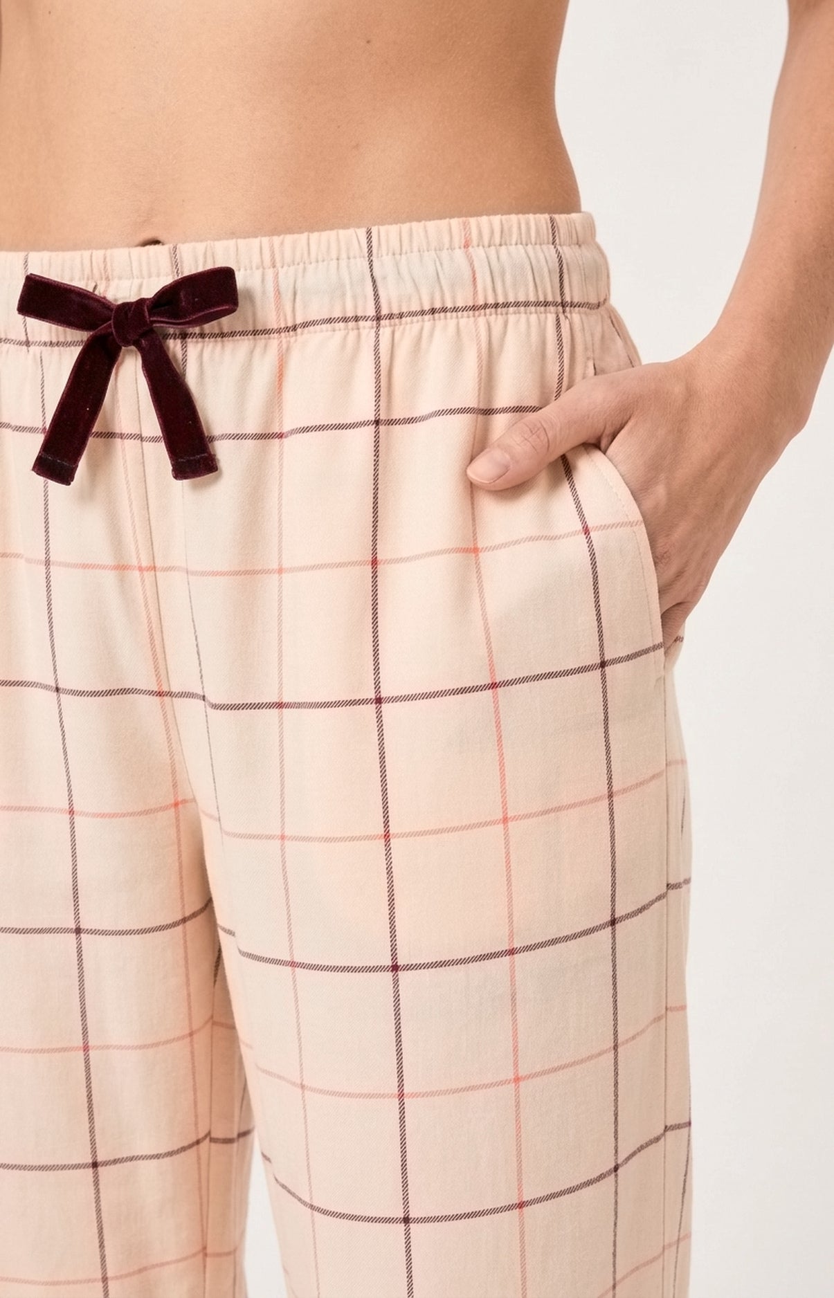 Pantalon en flanelle de coton - Magnolia