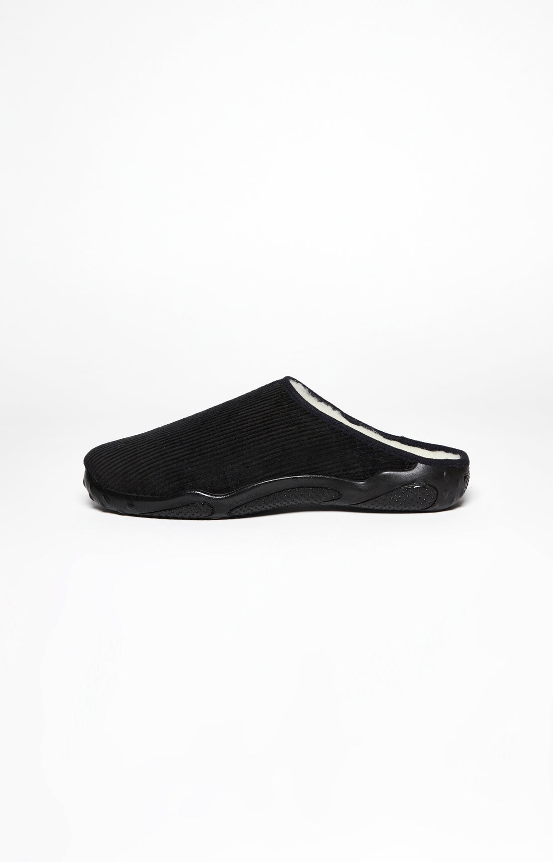 Mules Homme Velours Cotelé Noir 2