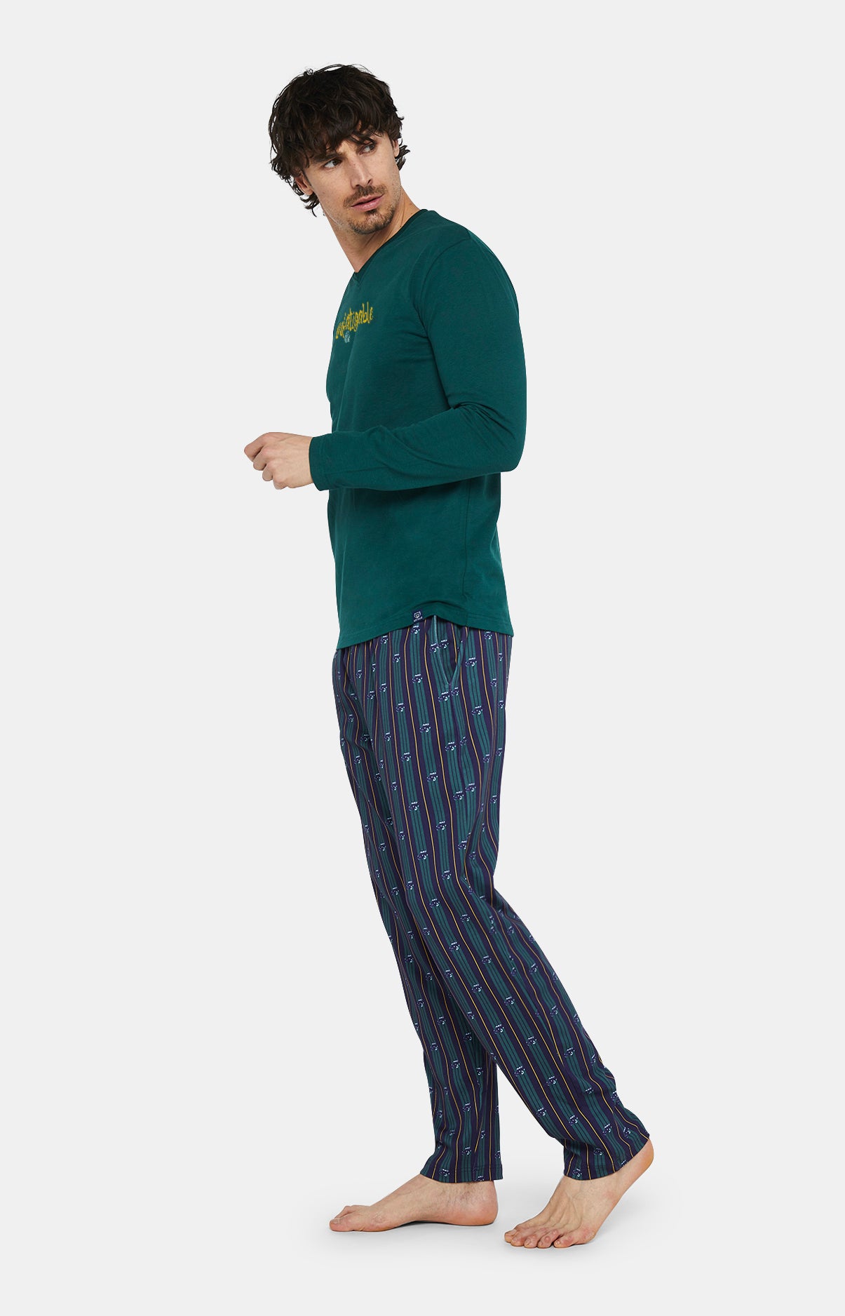 Pyjama long Homme Infatiguable 2CV Marine 4