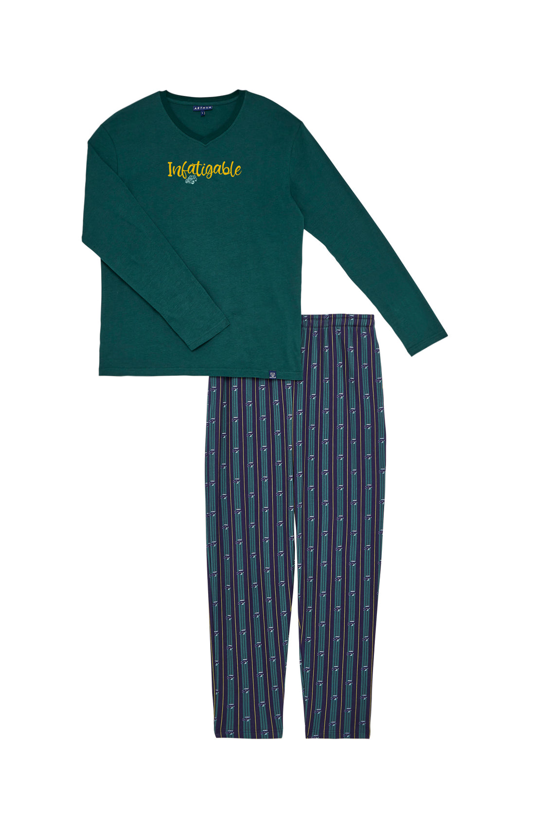 Pyjama long Homme Infatiguable 2CV Marine 3