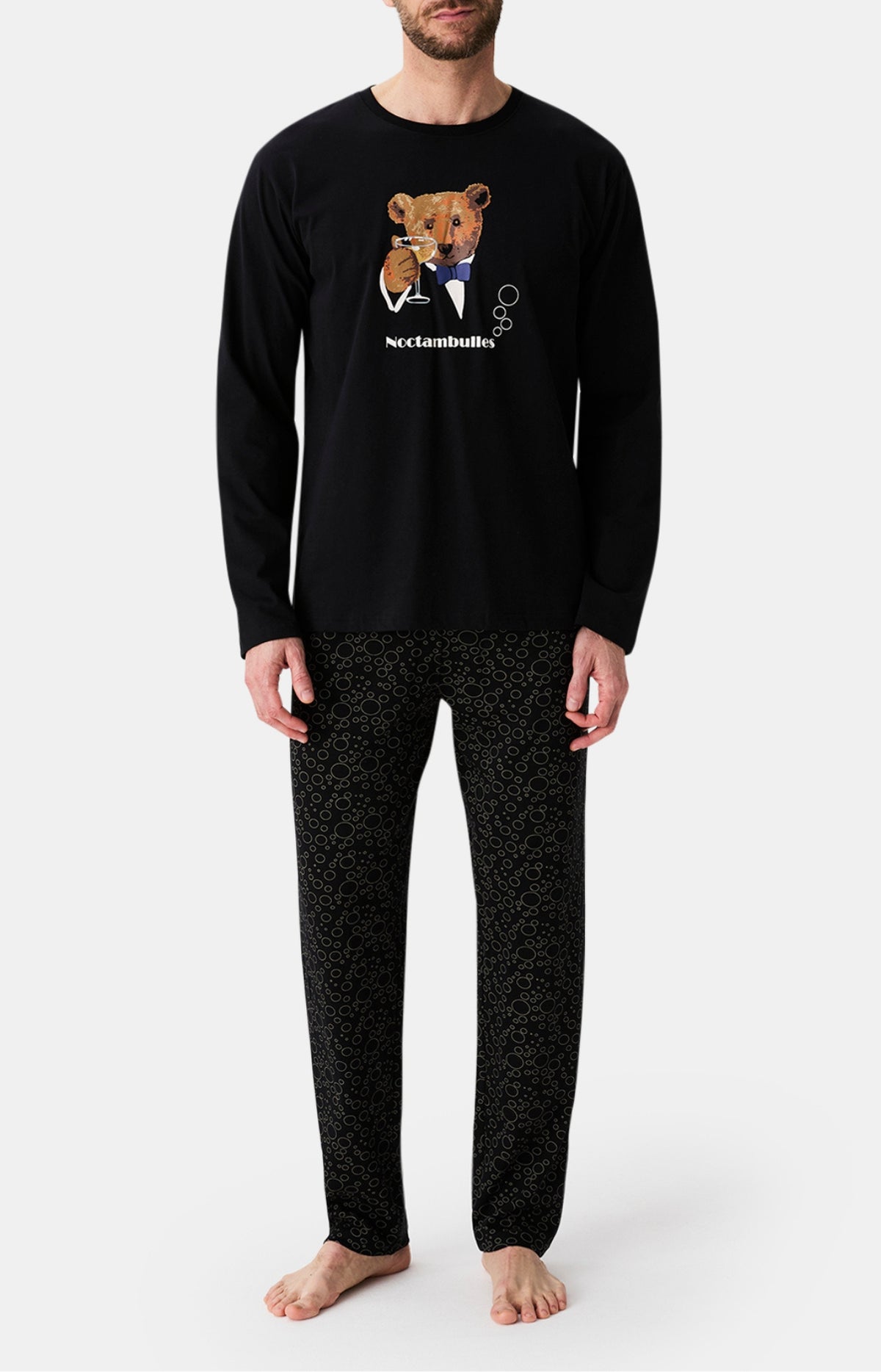 Pyjamas Homme Noctambulles NOIR 4