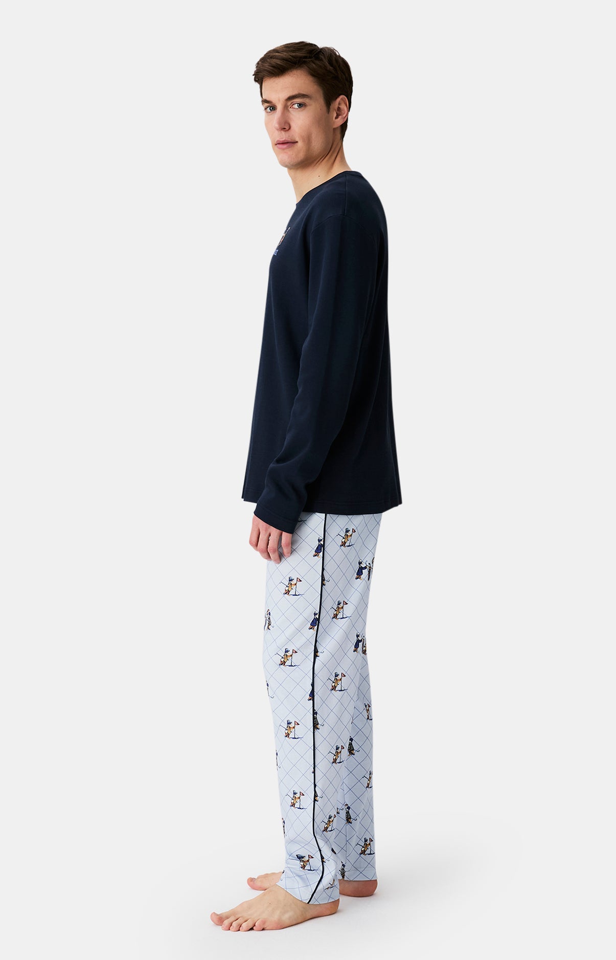 Pyjamas Homme Touche pas à mon putt BLEU 5